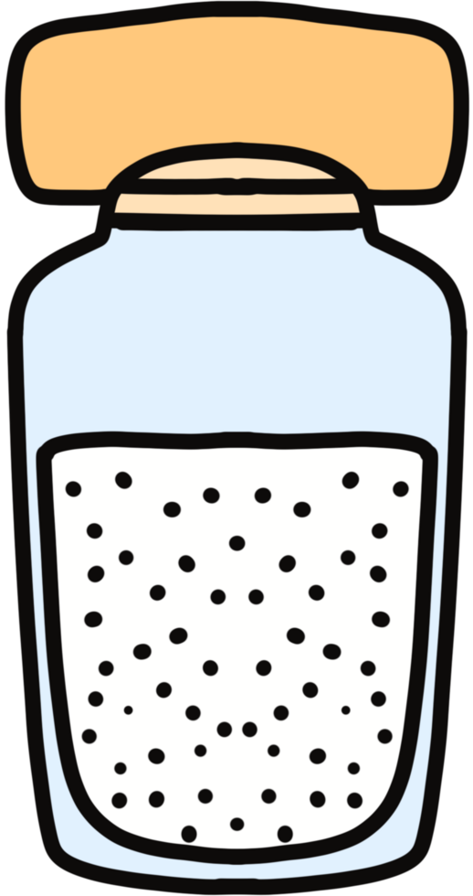 Salt bottle cartoon clipart png
