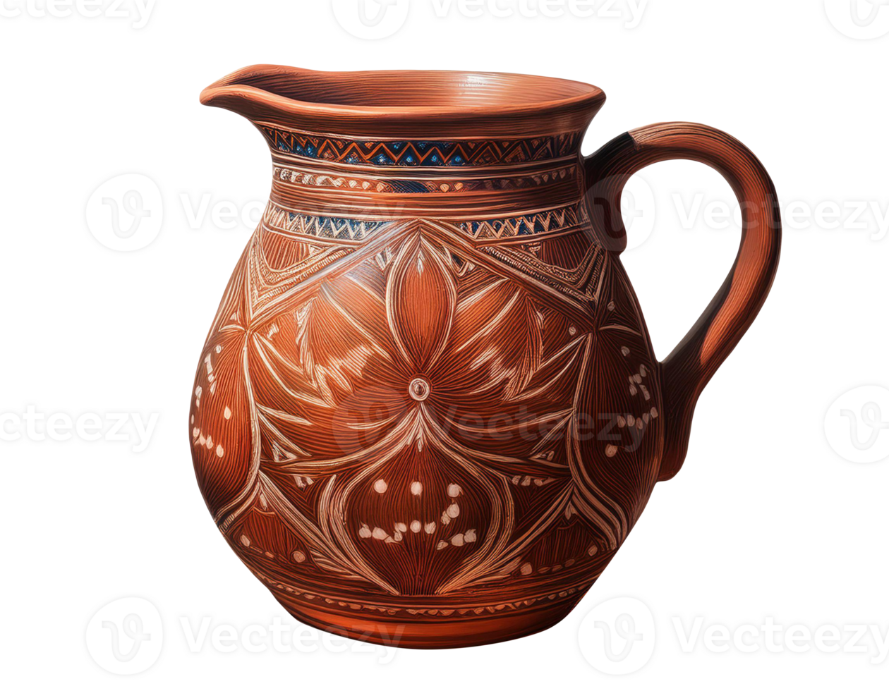 Close-Up Illustration of a Ceramic Jug png