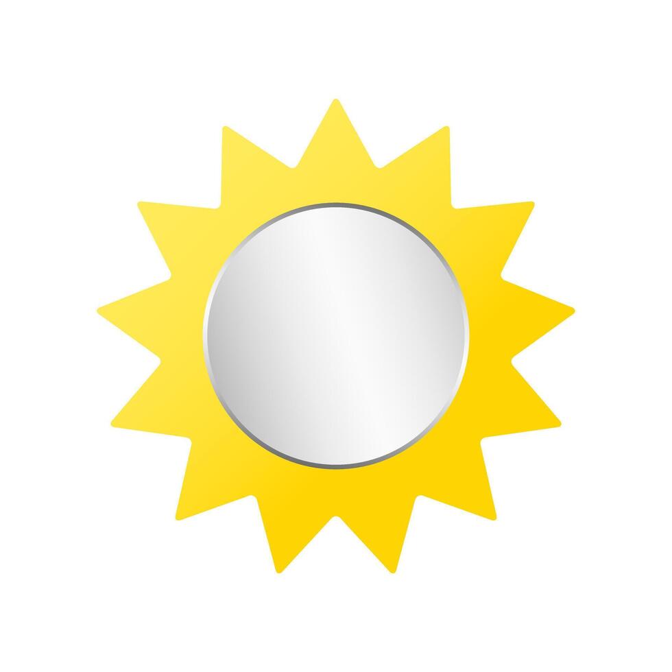 Mirror icon. Isolated on white background. vector