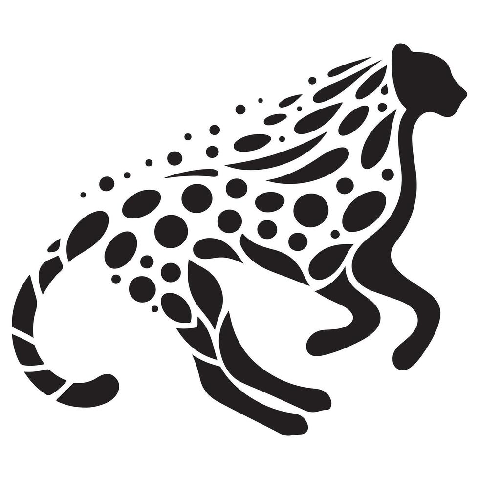 Cheetah Silhouette Design vector