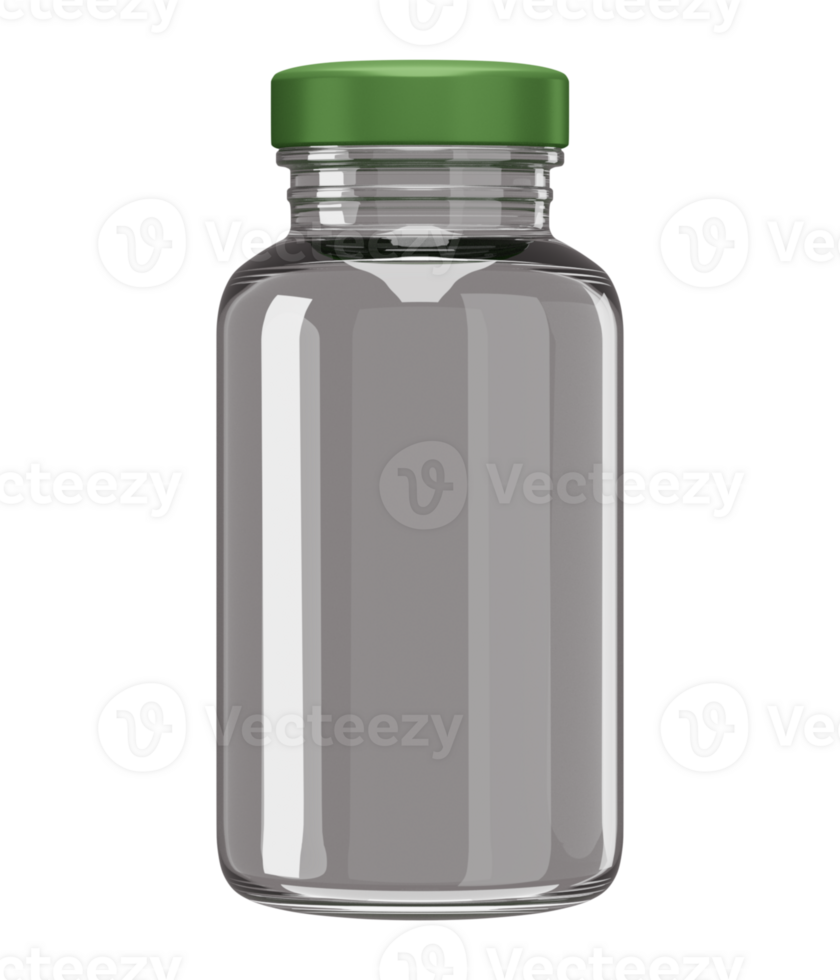 Bottle Glass Jar Pull Mockup png
