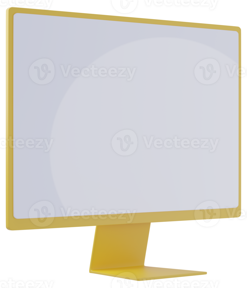 Computer Monitor Screen Mockup Design png
