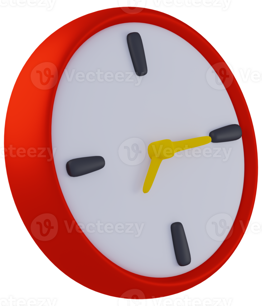 Red Clock UI Icon png