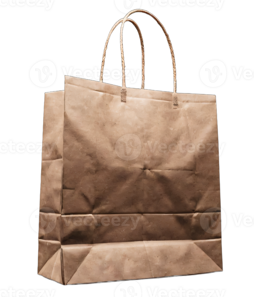 Elegant Paper Bag Mockup Design png