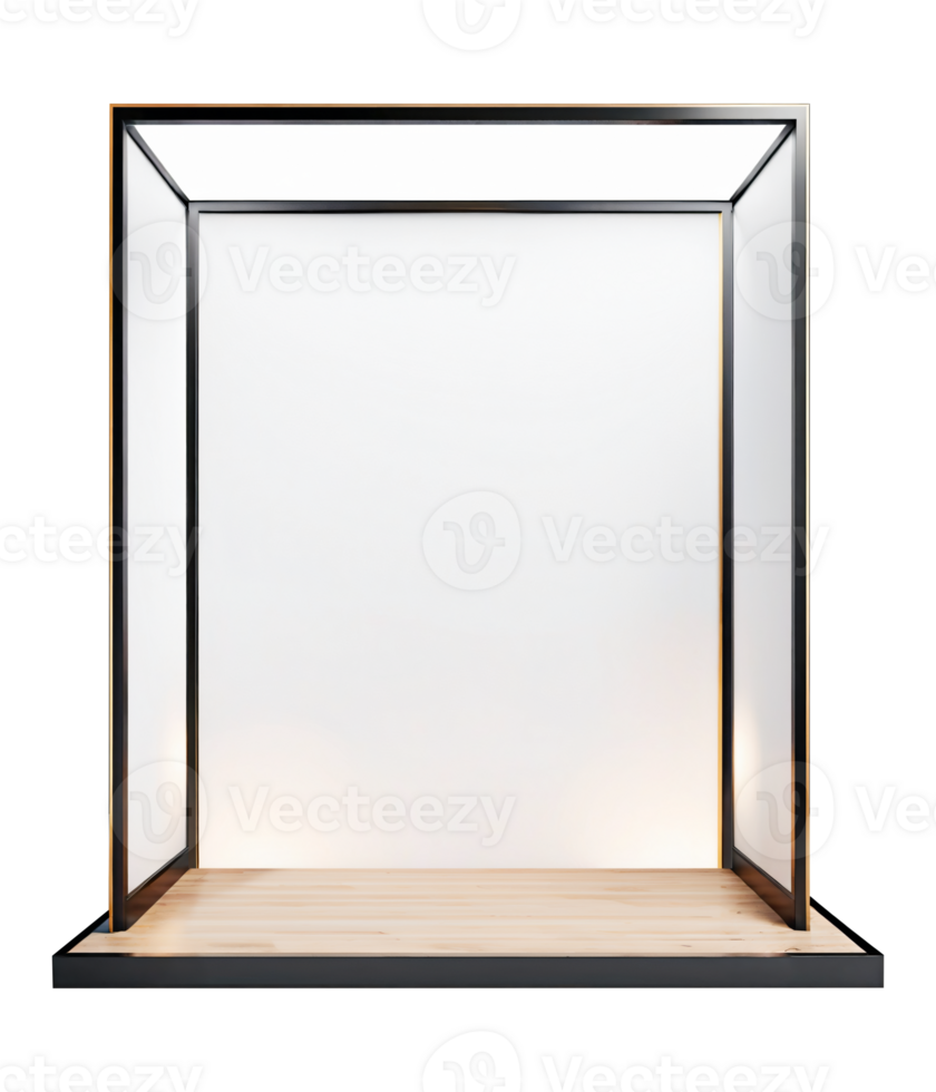 Product Showcase Mockup Booth Exhibition Logo and Branding png
