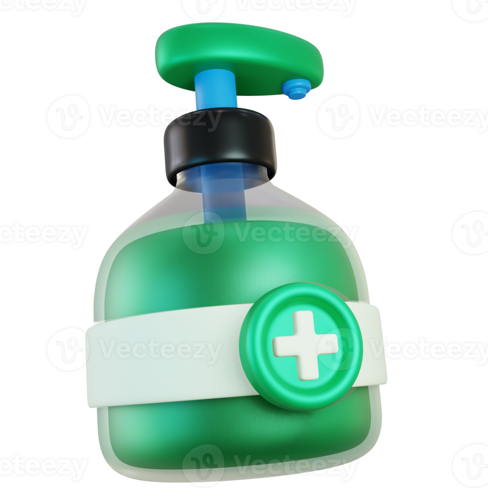 Hand Desinfektionsmittel 3d Symbol png