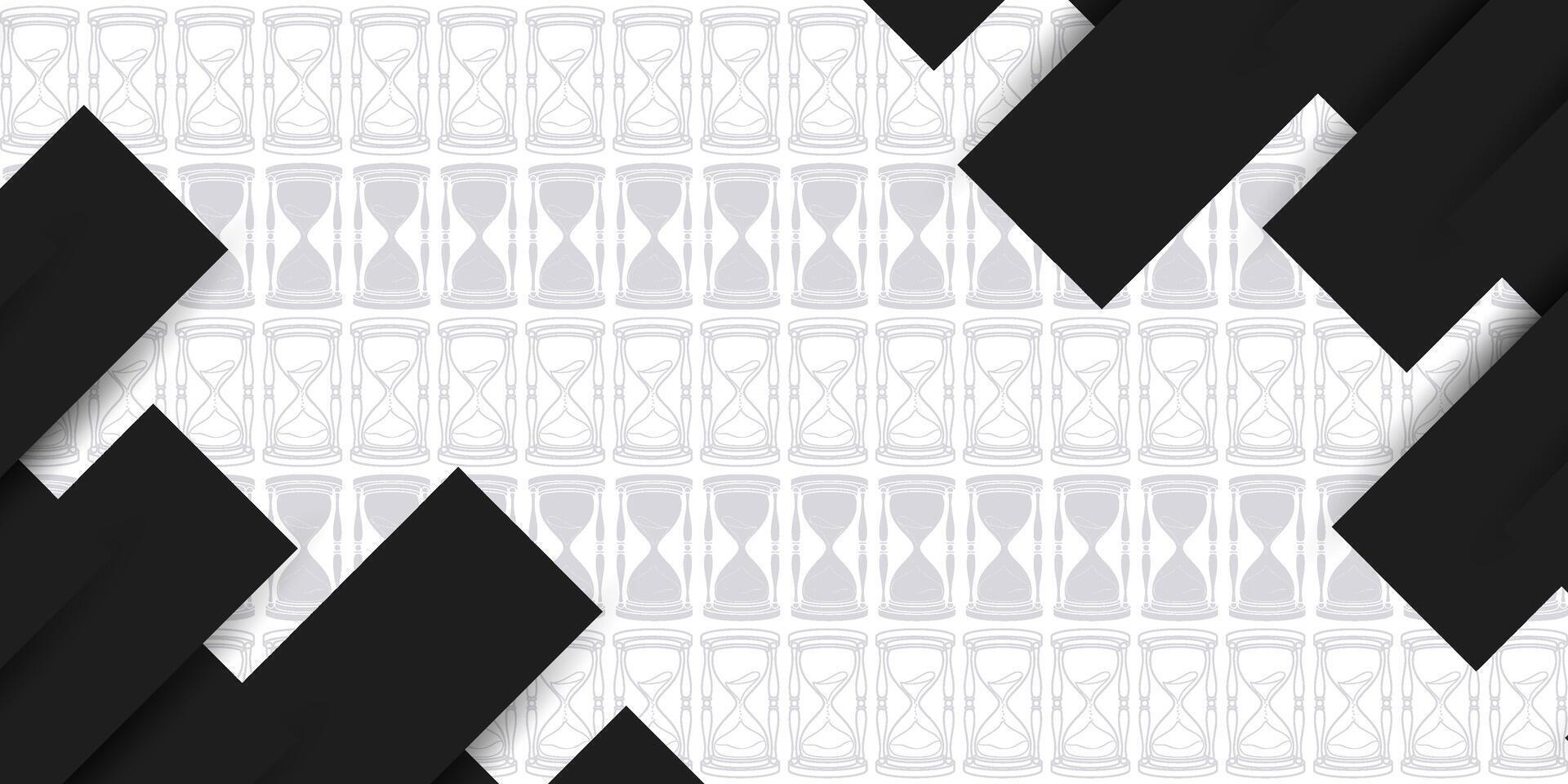 Dark stripes background design with hourglass pattern motifs vector