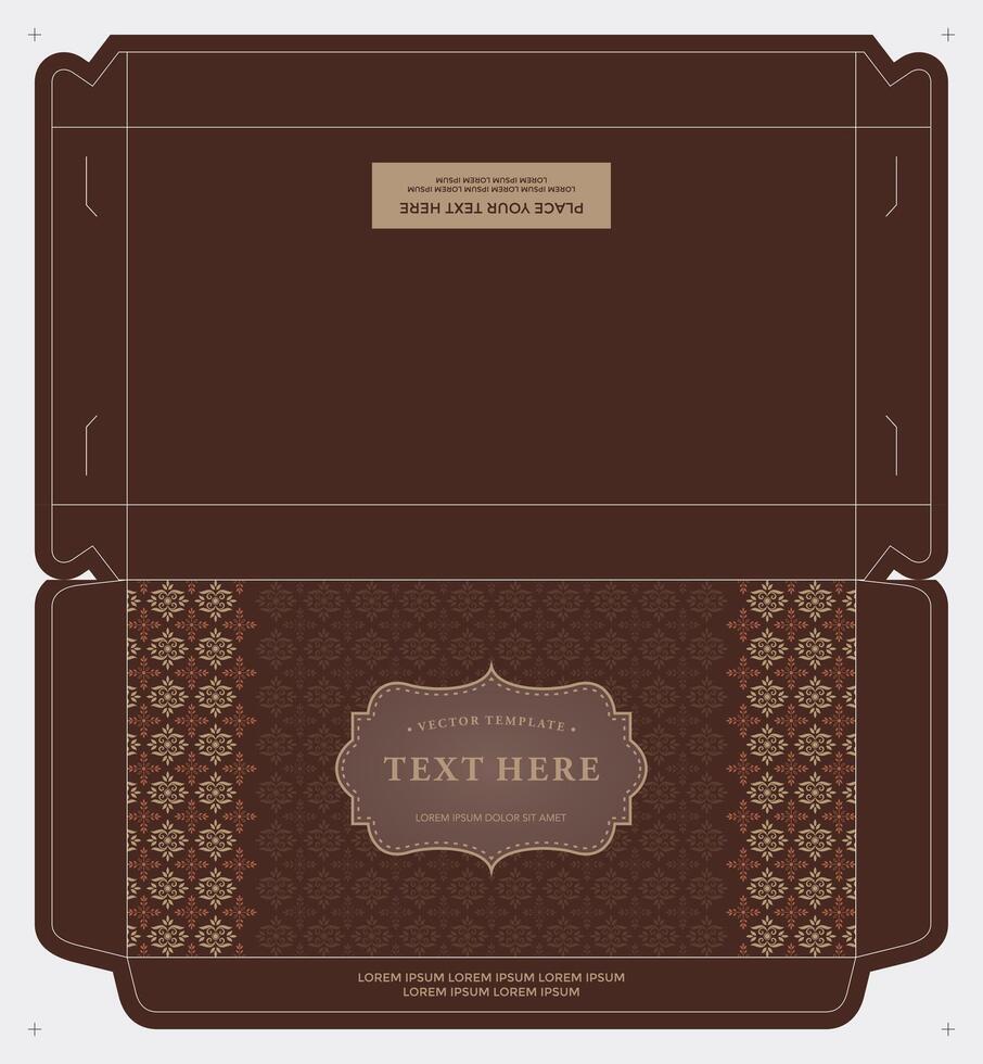 Batik Box Packaging A Fusion of Tradition and Modernity vector