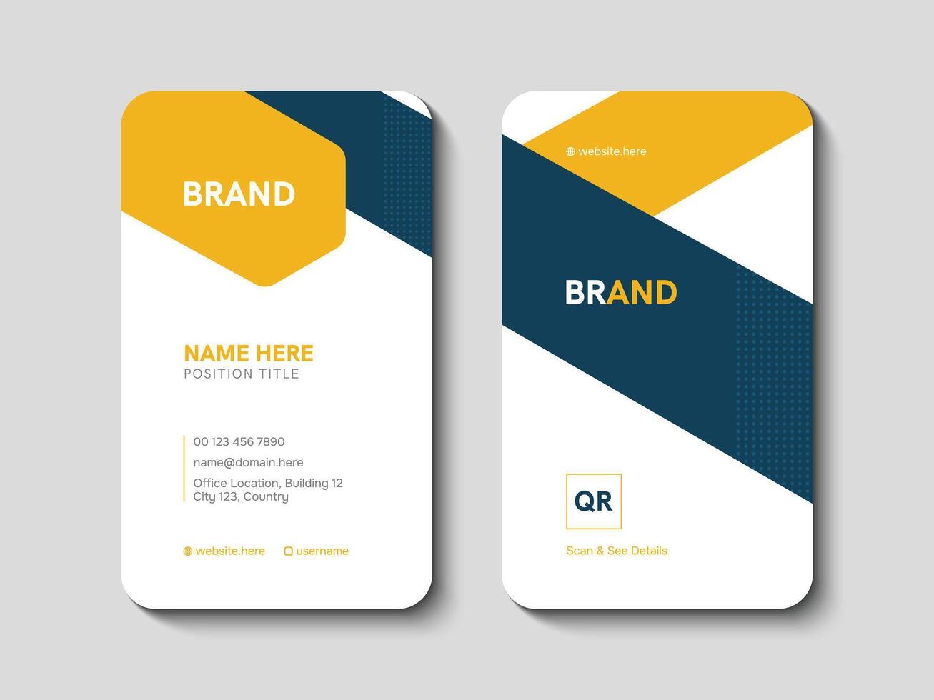 Vertical Business Card vector