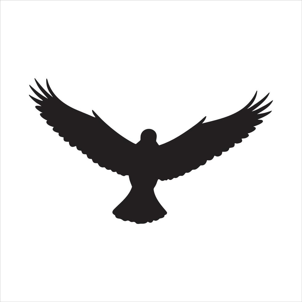 Silhouettes of Geese Flying in V Shape Against White Background vector