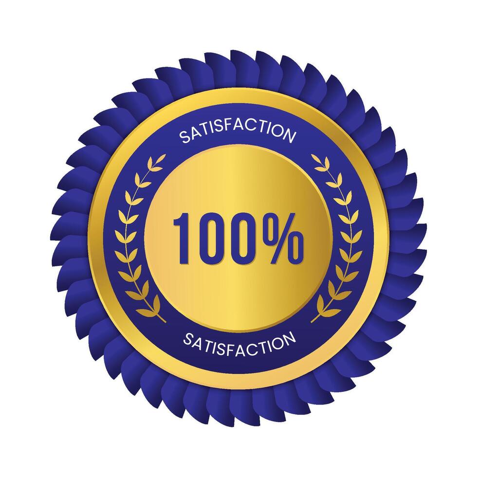 Premium Golden Seal of Approval vector