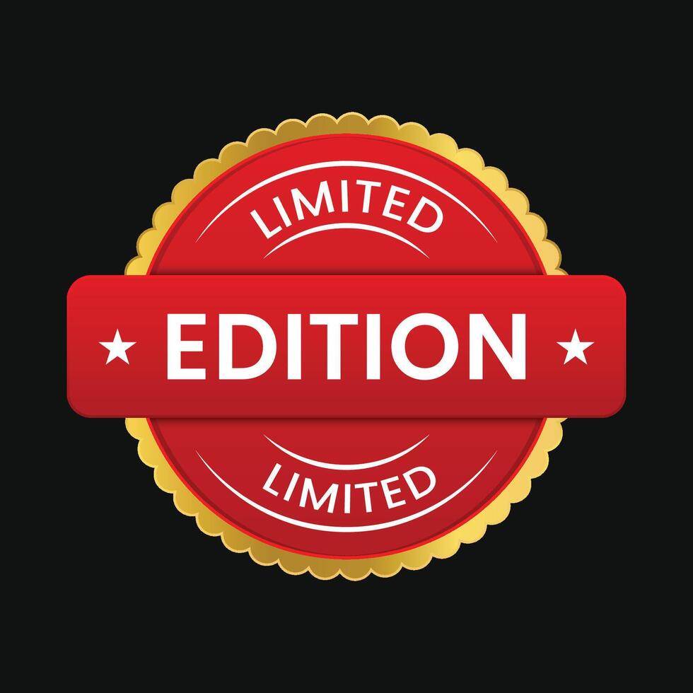 Limited Edition Stock Illustration vector