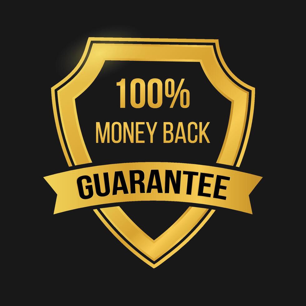 Enjoy Worry-Free Shopping with Our 100 Money-Back Promise vector