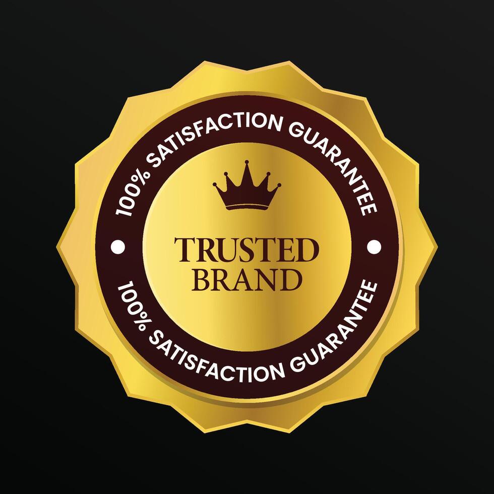 Trusted company badges and trusted quality logo vector