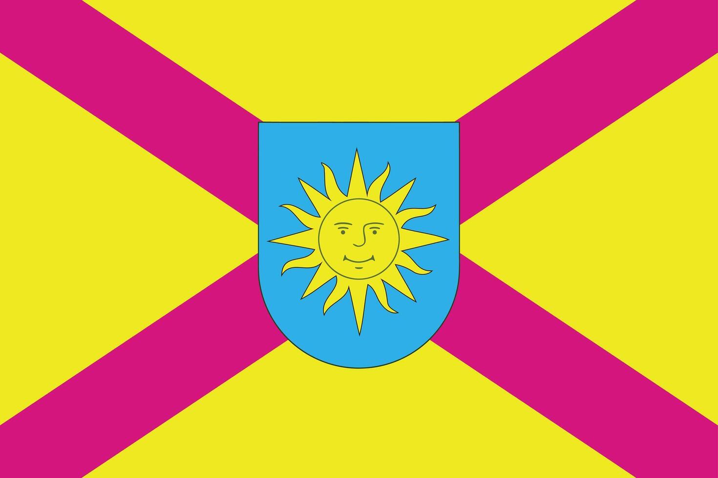 The of a Flag of Zhmeryn district vector