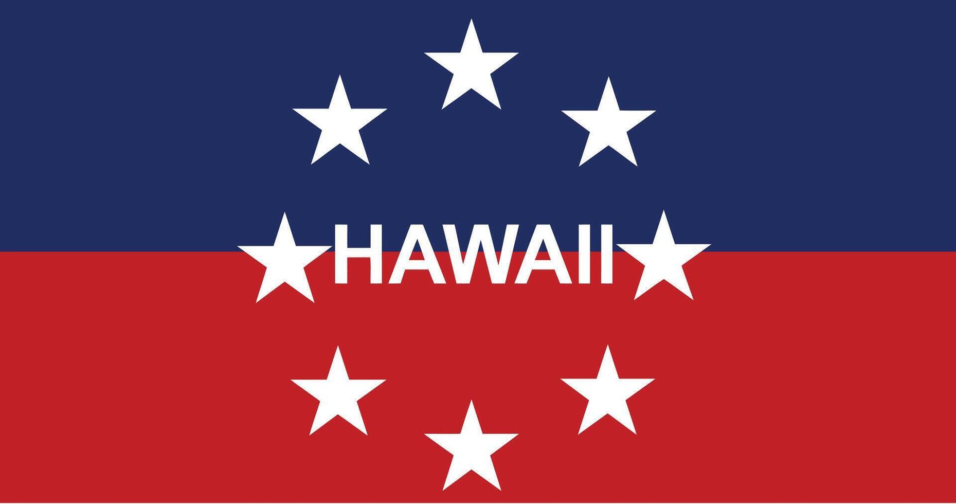 The of a Flag of the Governor of Hawaii vector