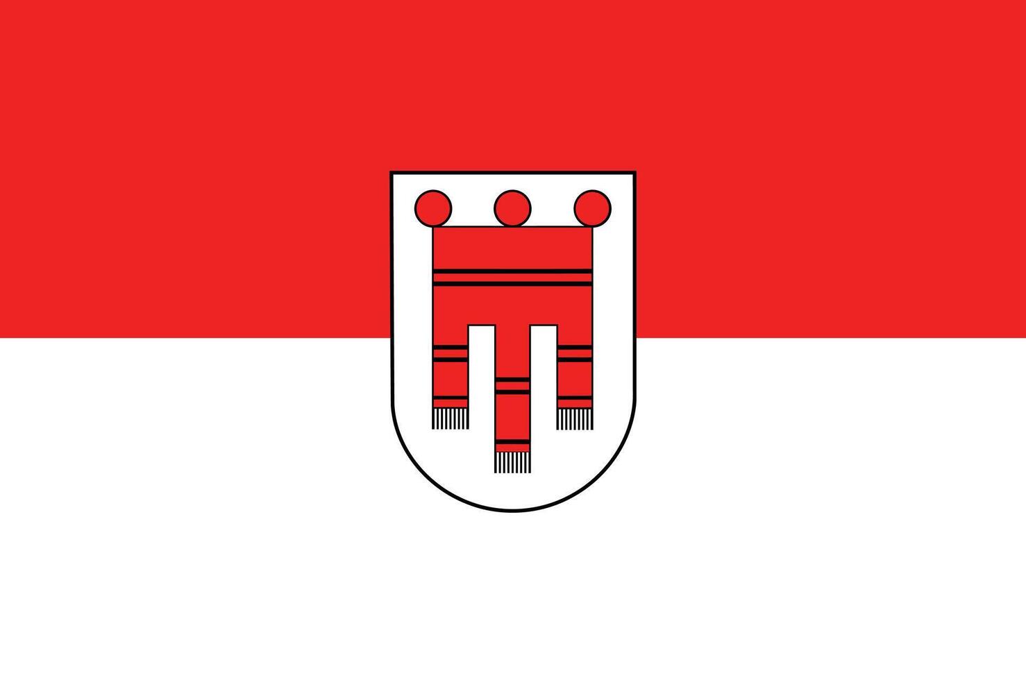 The of a Flag of Vorarlberg vector