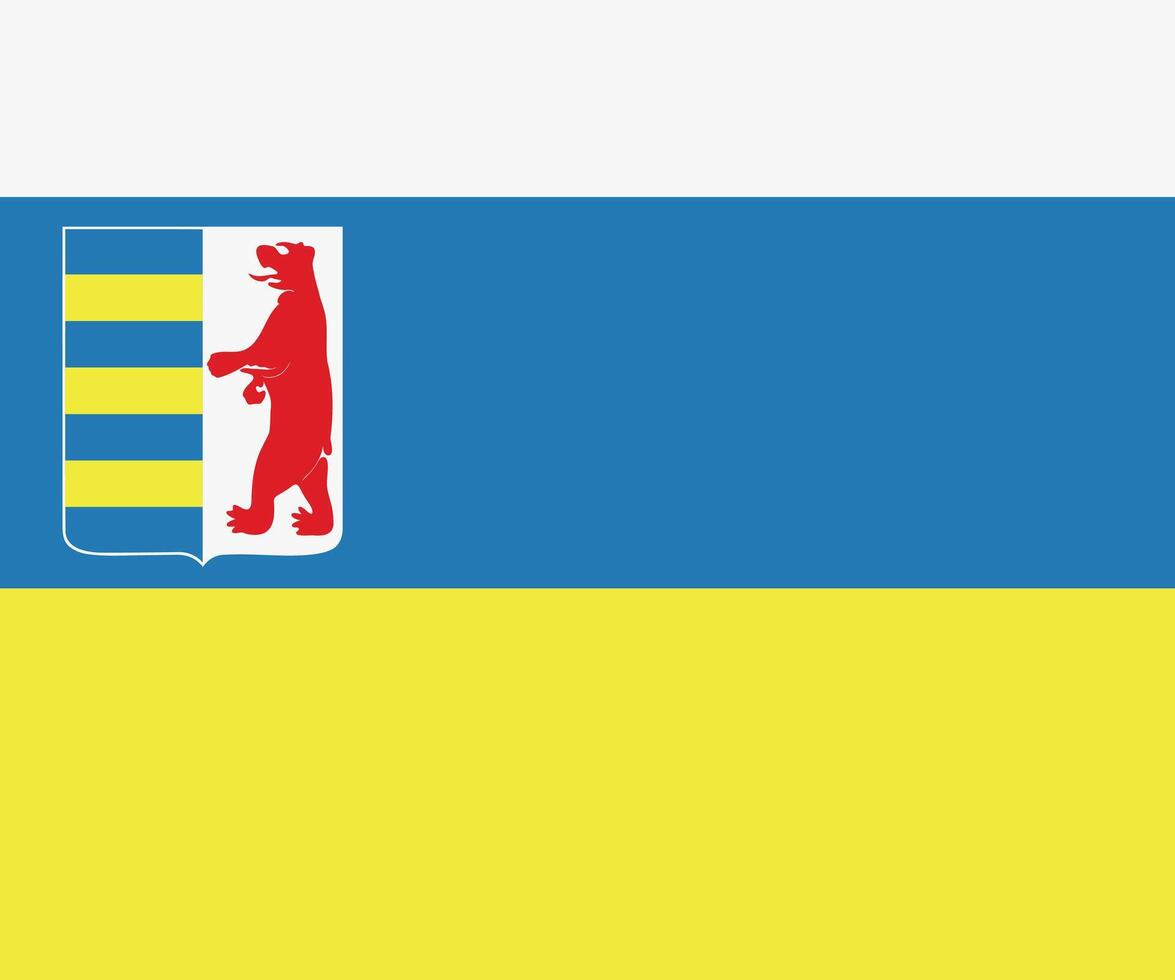 The of a Flag of Zakarpattia Oblast. vector
