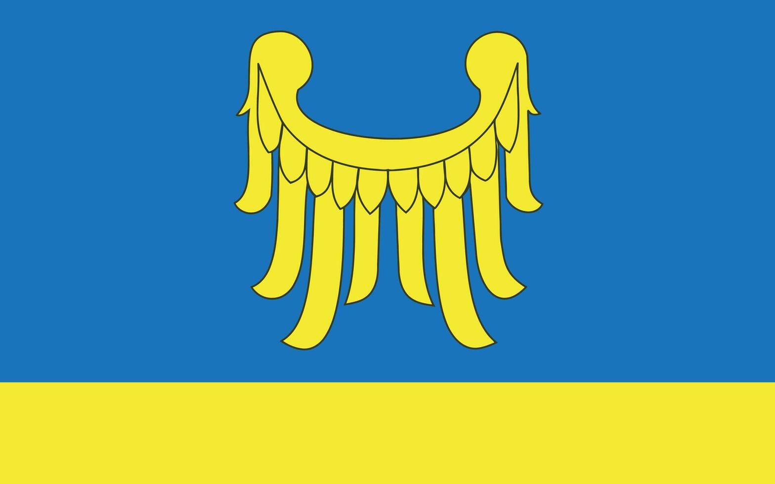 Flag of the Rybnytsky District. vector