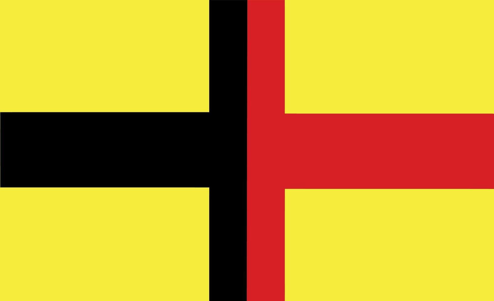 Flag of the Raj of Sarawak 1848 vector