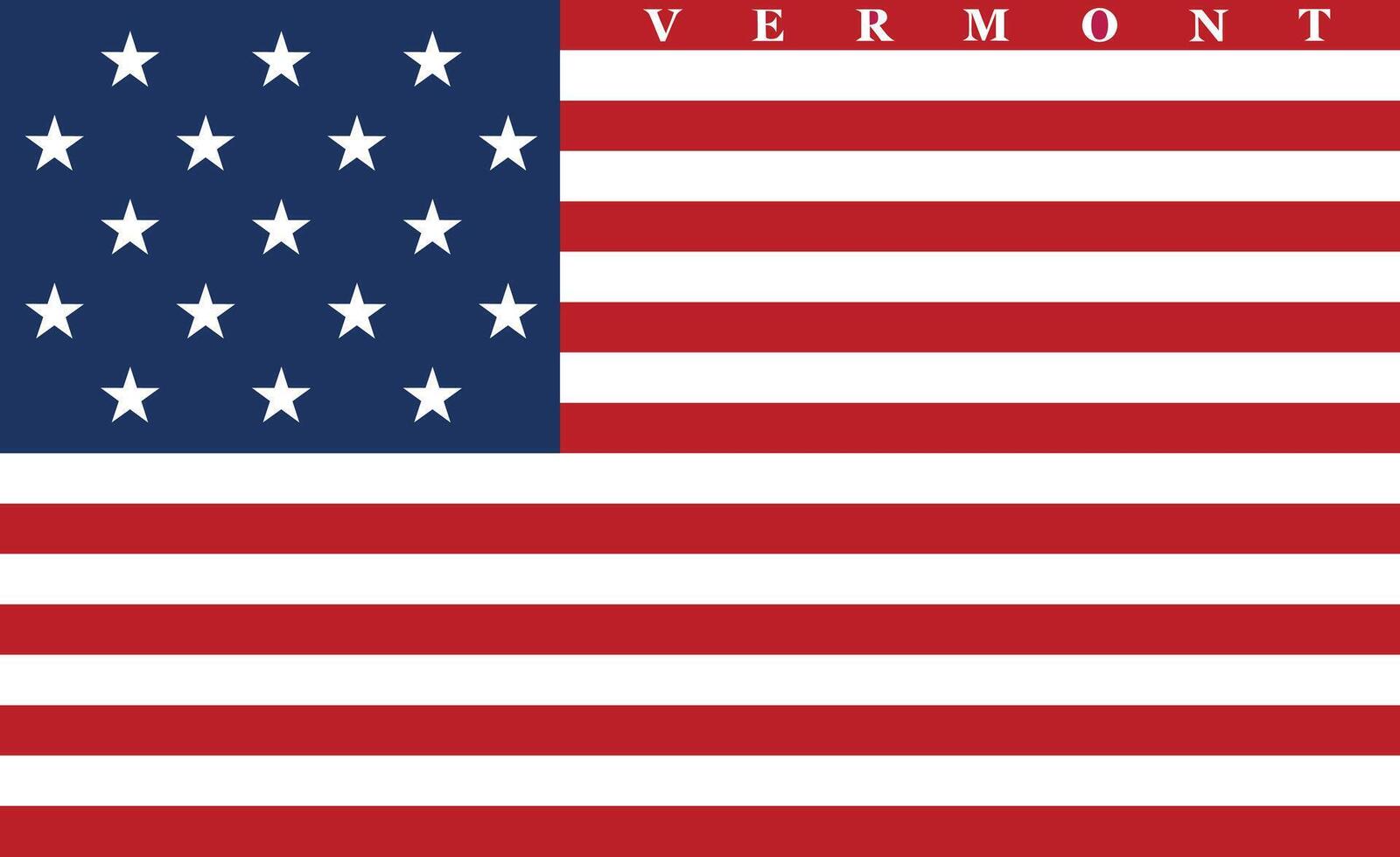 The of a Flag of Vermont 1804 1837 vector