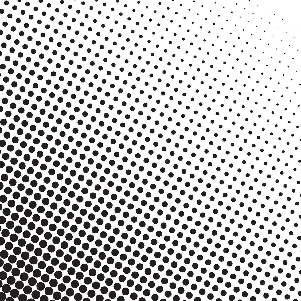 Black and white halftone dot background isolated on transparent background vector