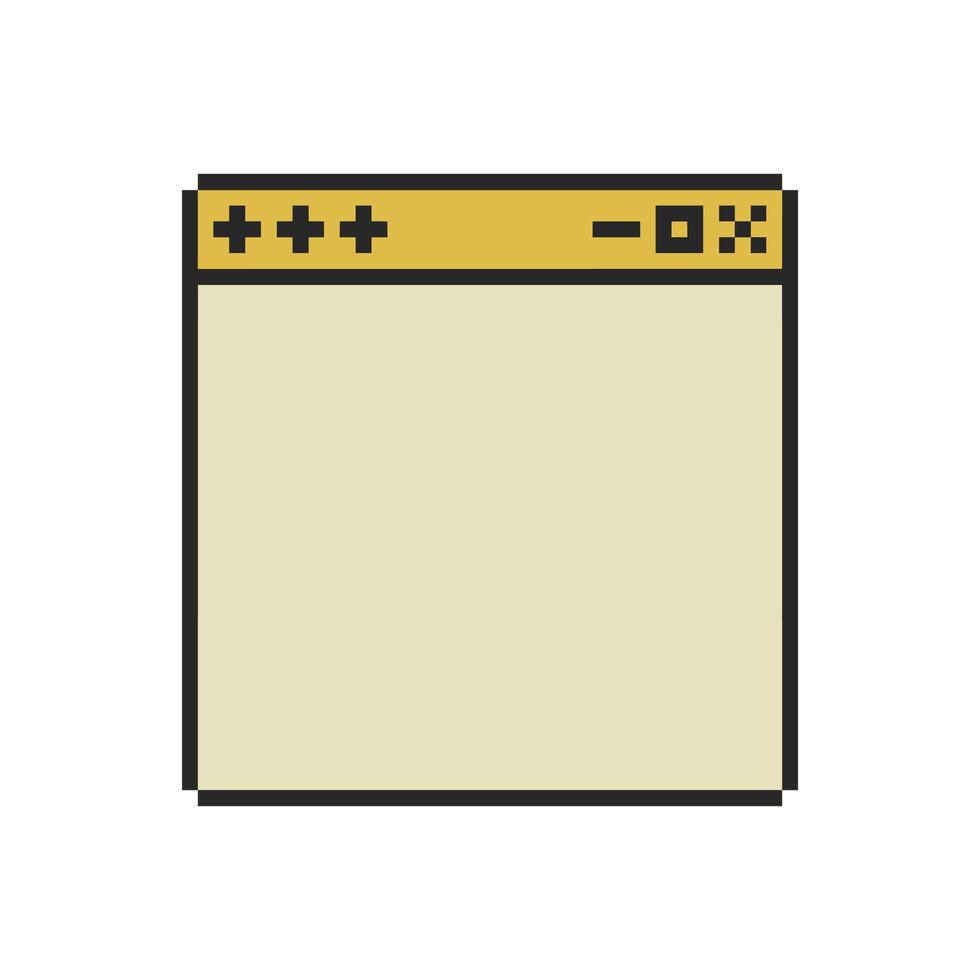 pixel art retro-themed border corners vector