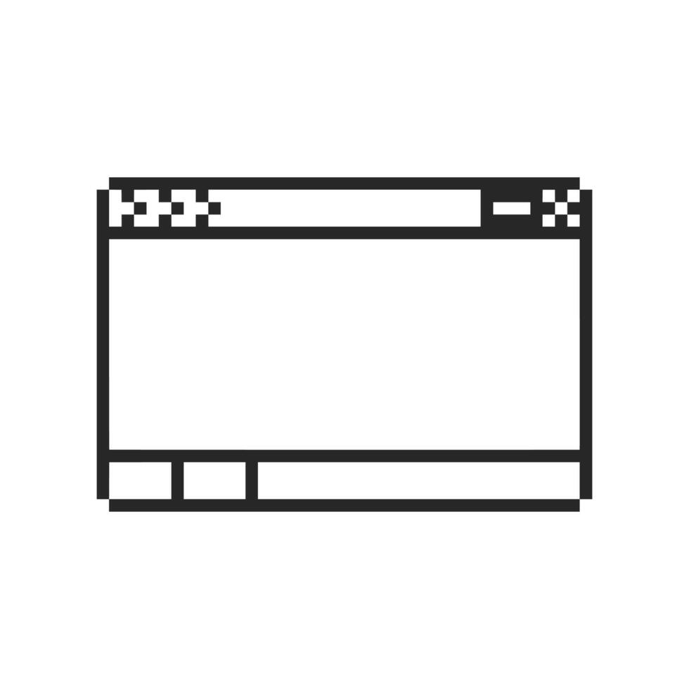 vintage-inspired pixel corner frame vector