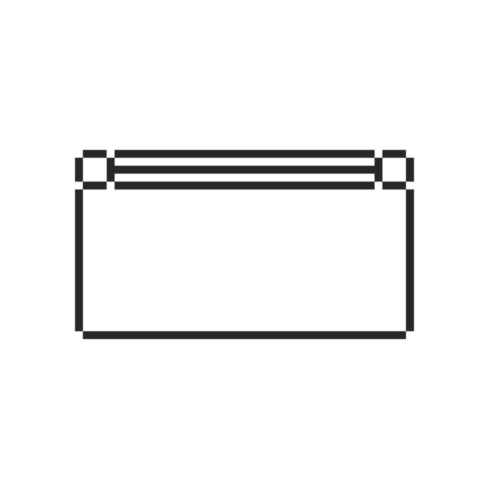 pixelated retro corner elements for UI vector