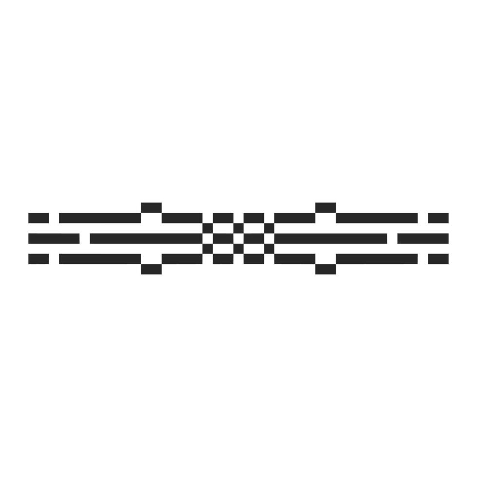 pixelated frame with vintage corners vector