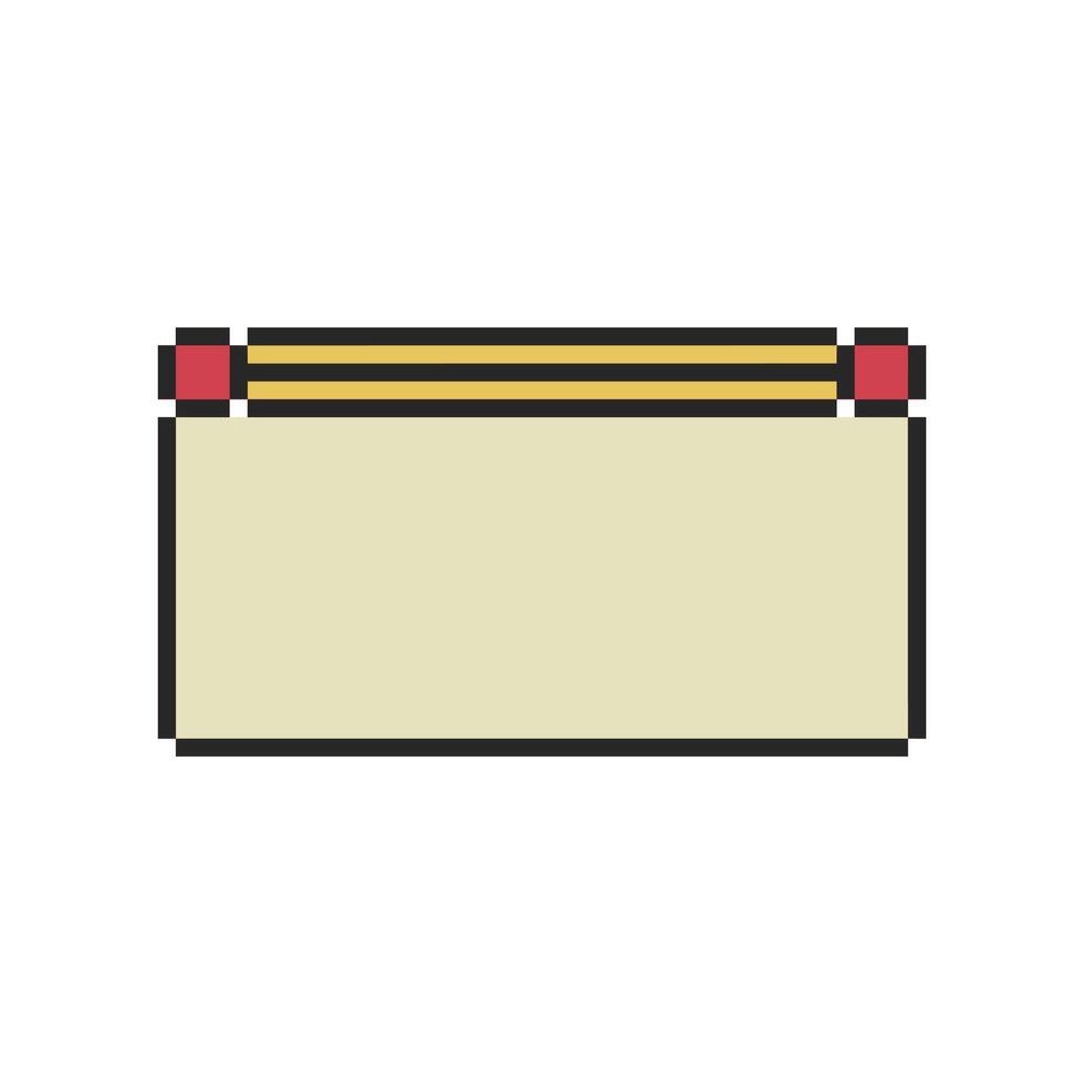 classic pixel corner frame for UI vector