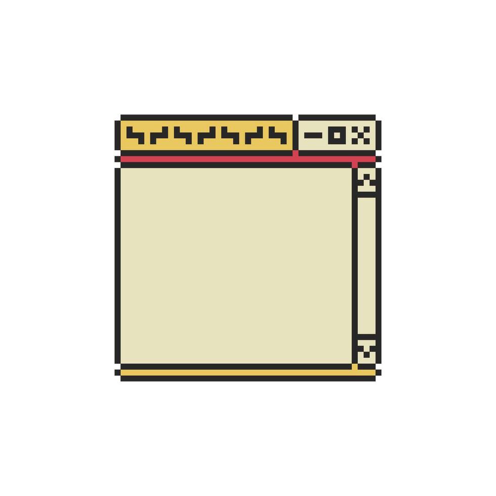 pixelated corner frame with vintage appeal vector