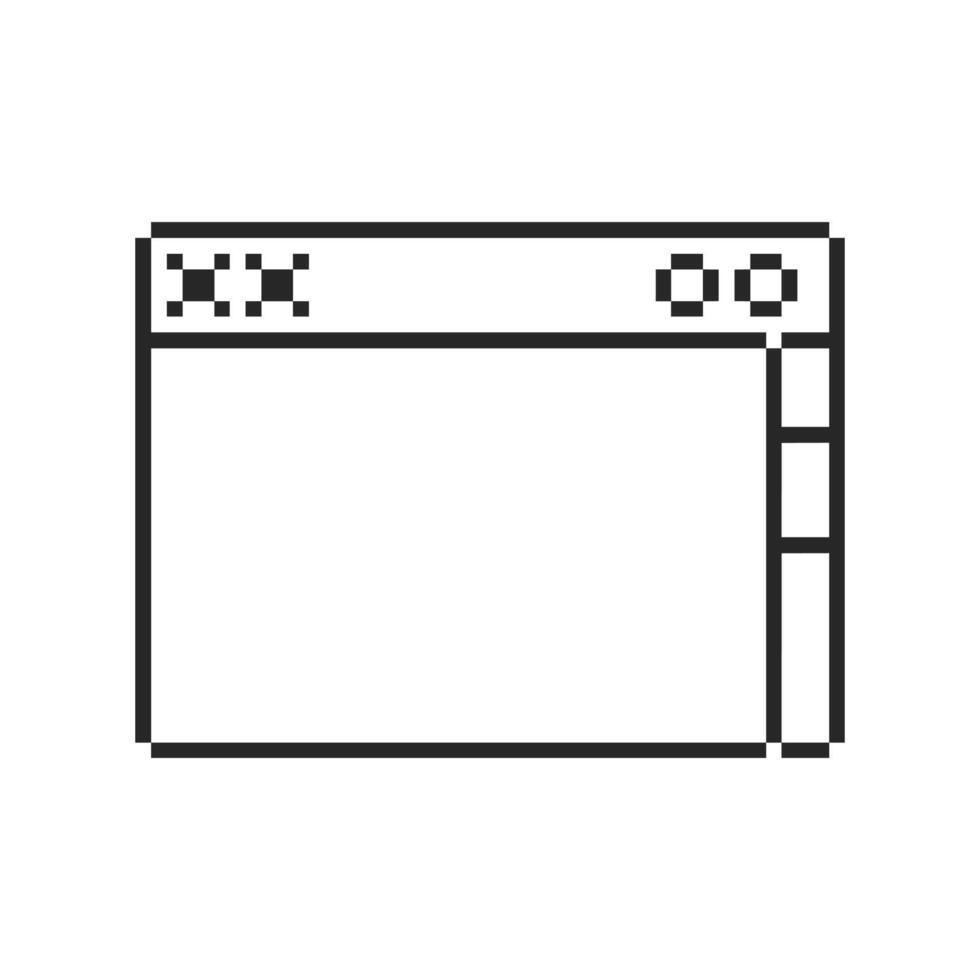 retro-styled pixel border design vector