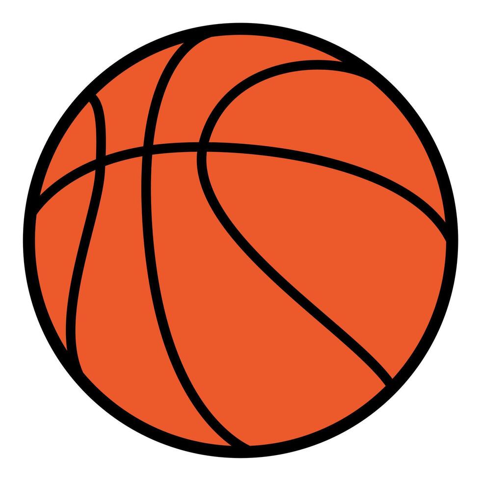 basketball ball - color illustration, isolated on white background vector