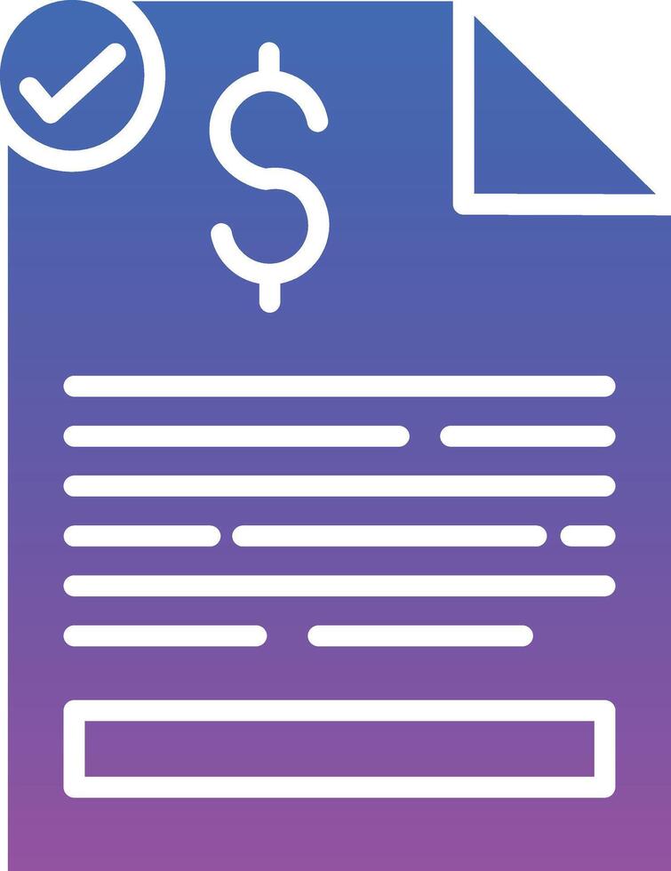 Invoice Illustration Icon vector