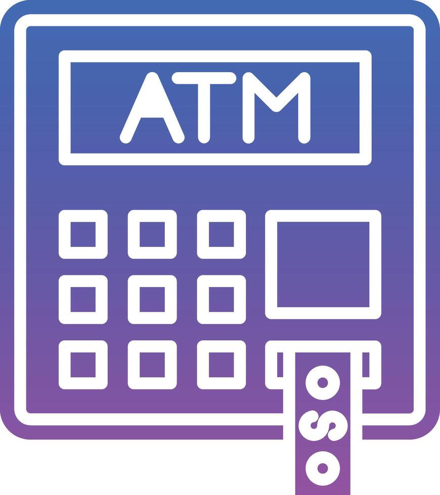 ATM Illustration Icon vector