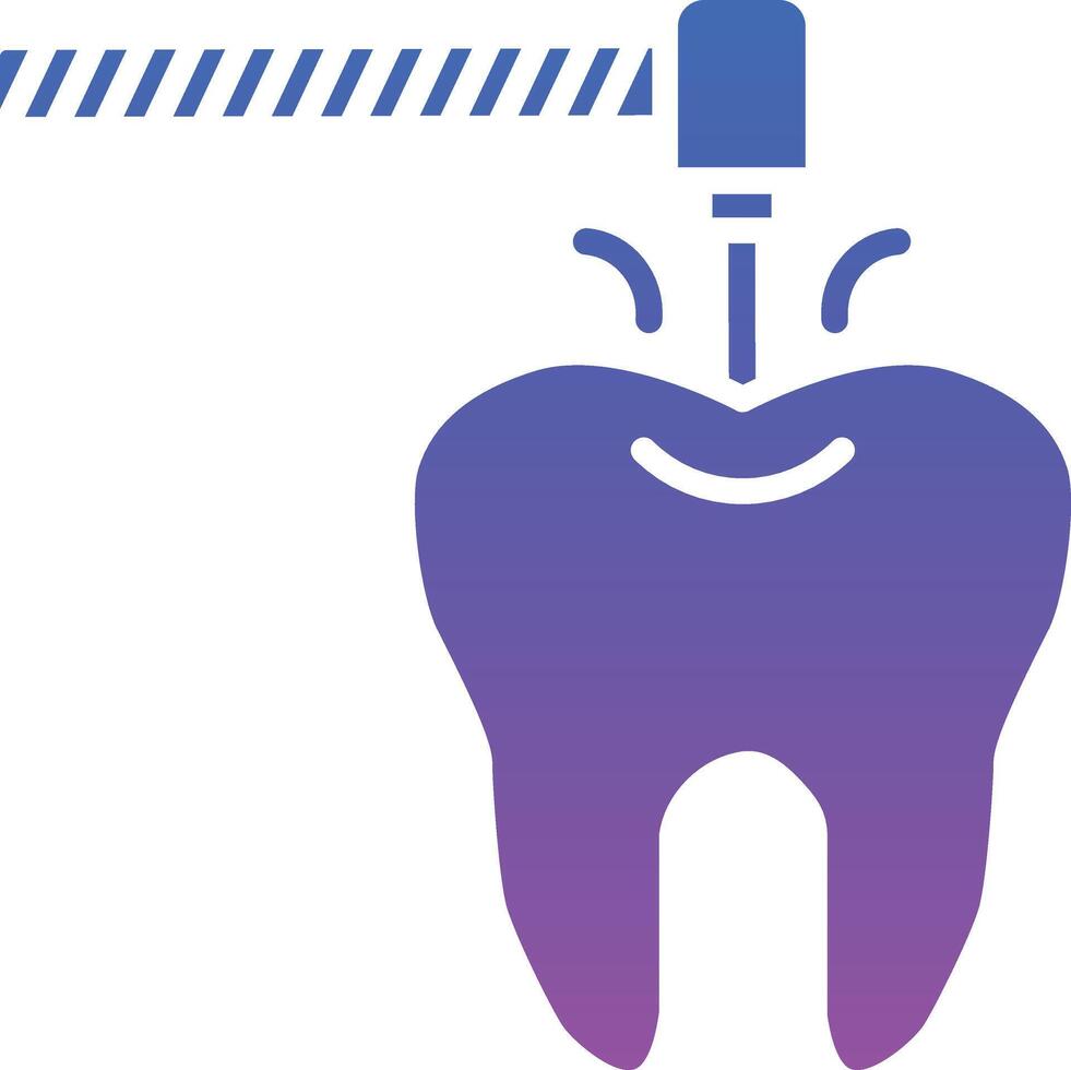 Tooth Drilling Illustration Icon vector