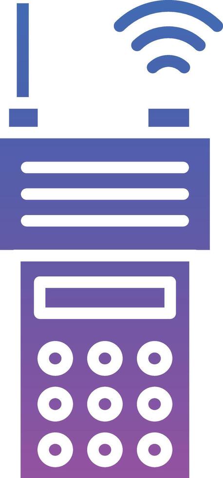 Walkie Talkie Illustration Icon vector