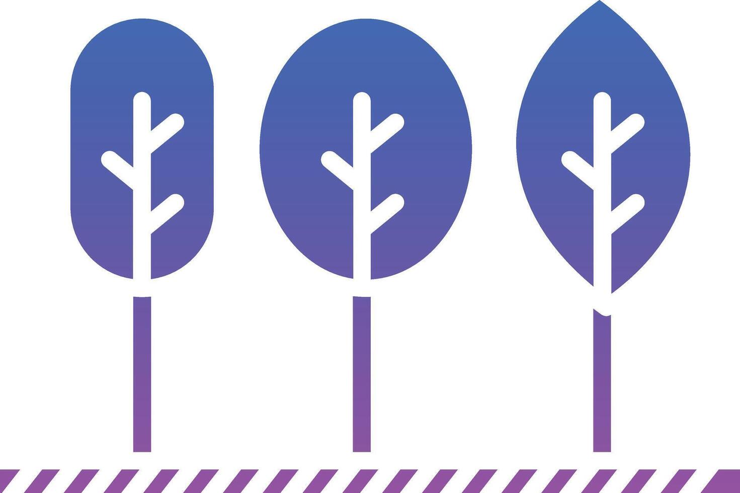 Forest Illustration Icon vector
