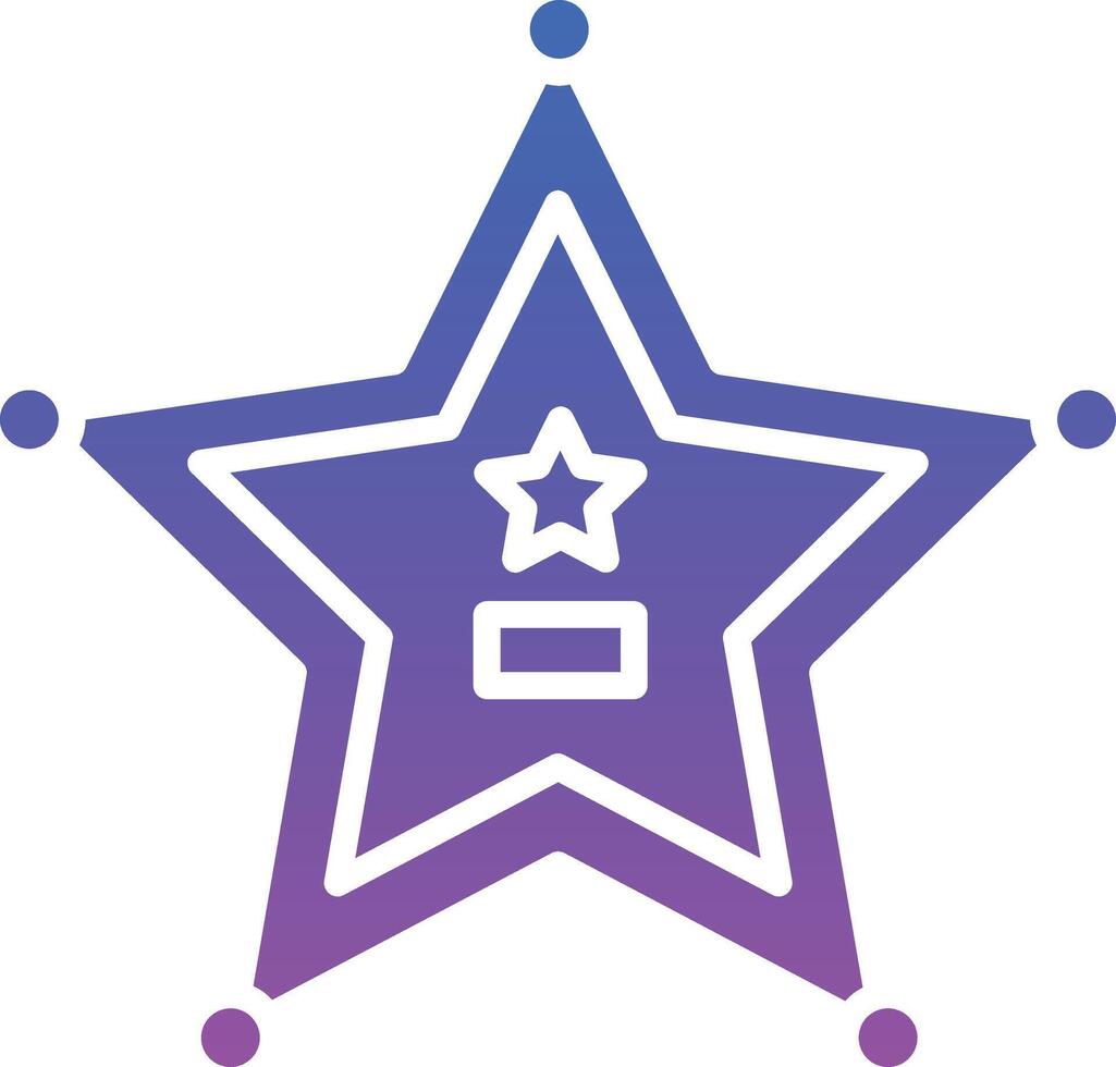 Sheriff Badge Illustration Icon vector