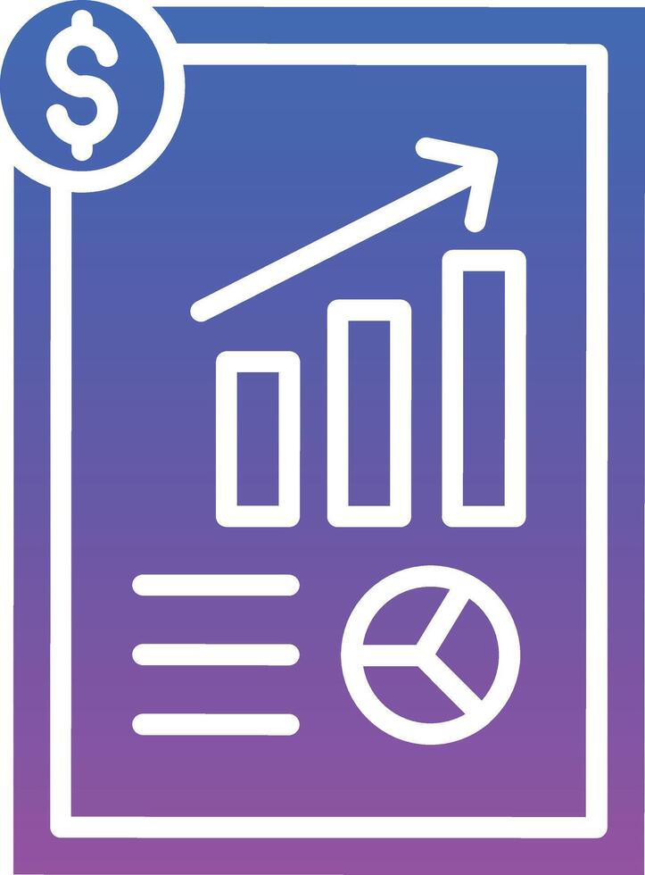 Business Report Illustration Icon vector