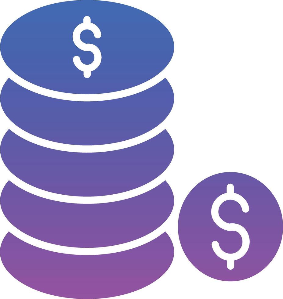 Coins Illustration Icon vector