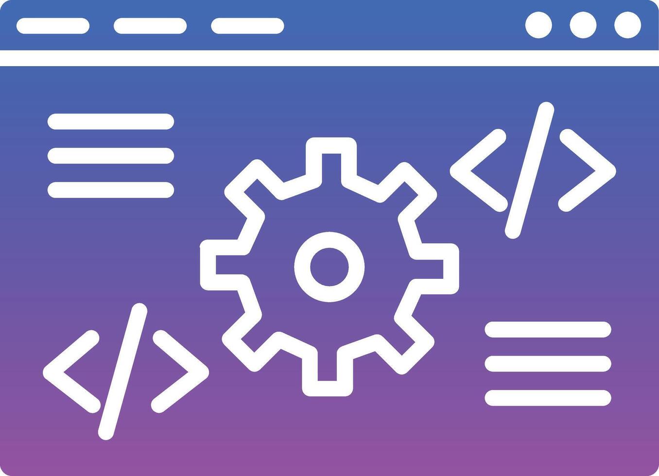 Code Settings Illustration Icon vector