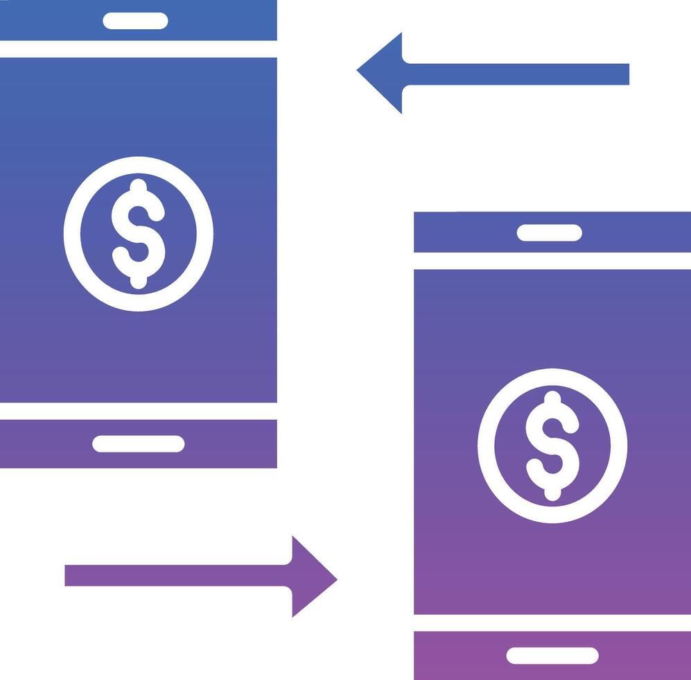 Money Transfer Illustration Icon vector