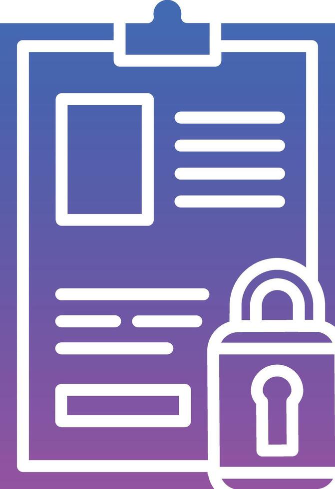 Confidential Illustration Icon vector