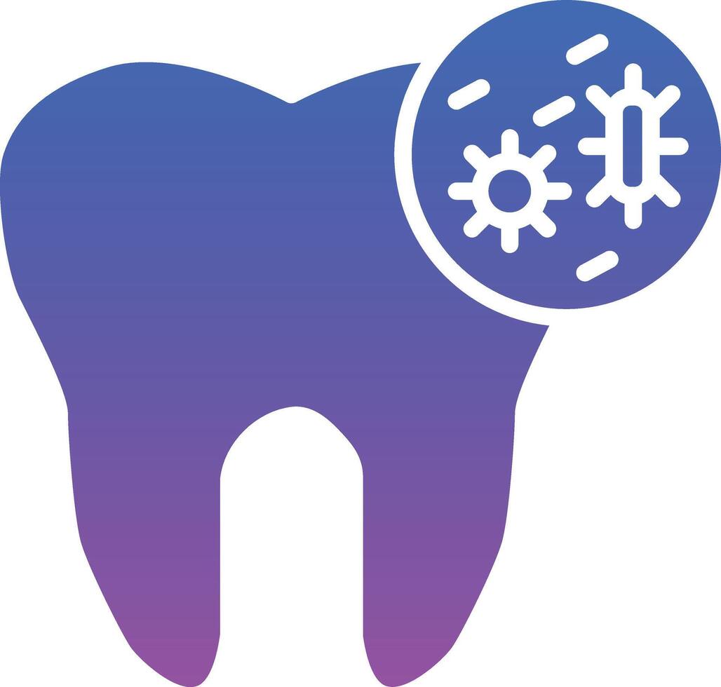 Tooth Infection Illustration Icon vector