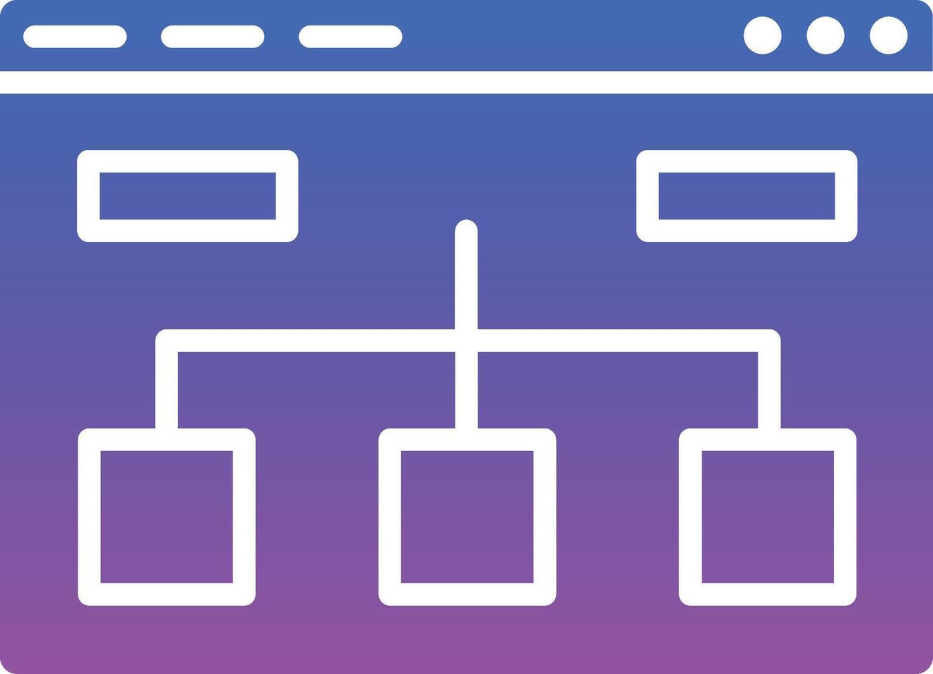 Website Structure Illustration Icon vector