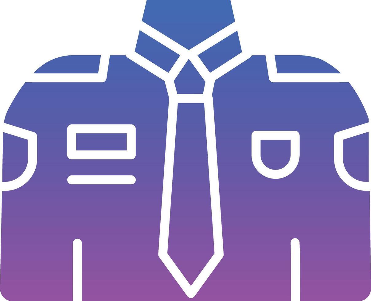 Police Uniform Illustration Icon vector