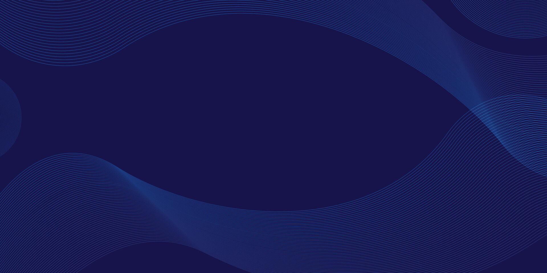 Abstract curve line on dark blue background vector