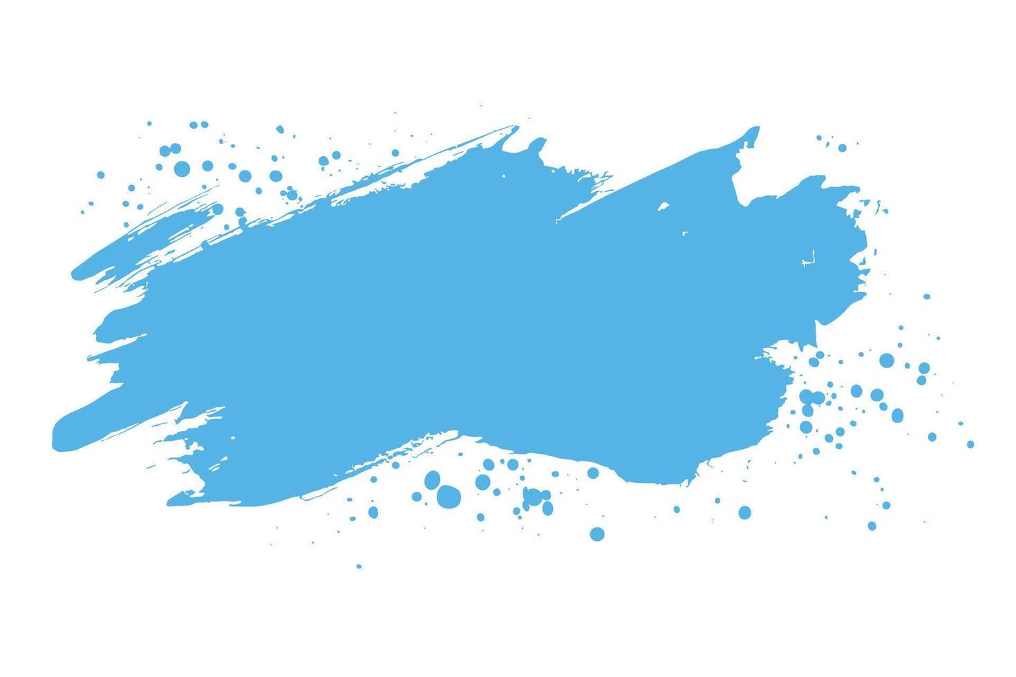 Abstract blue paint splatter on a white background, creating a dynamic and vibrant artistic expression. vector